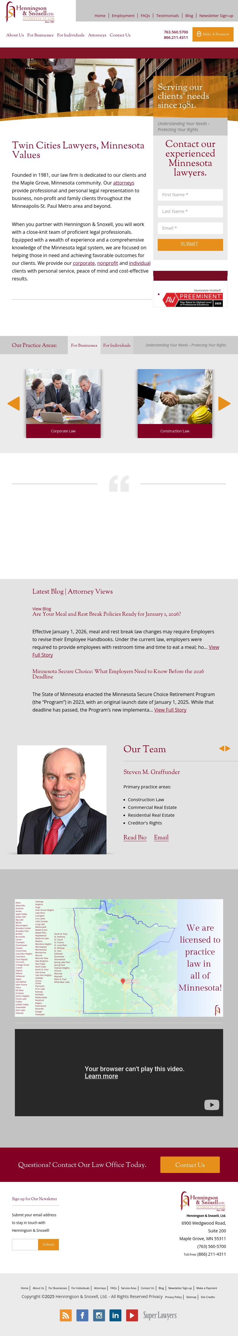 Henningson & Snoxell - Maple Grove MN Lawyers