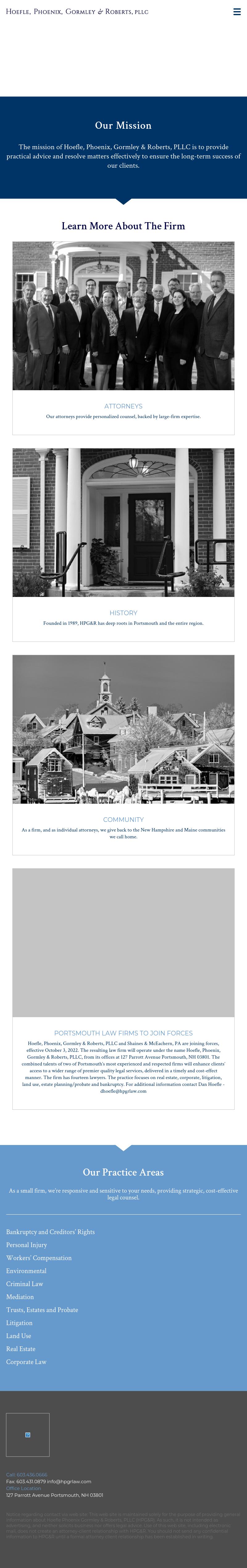 Hoefle, Phoenix, Gormley & Roberts, P.A. - Portsmouth NH Lawyers