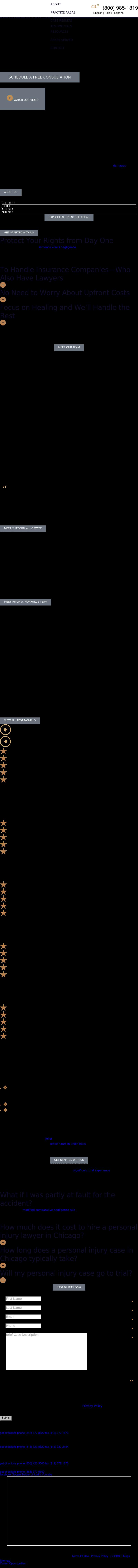 Horwitz, Horwitz & Associates, LTD - Joliet IL Lawyers