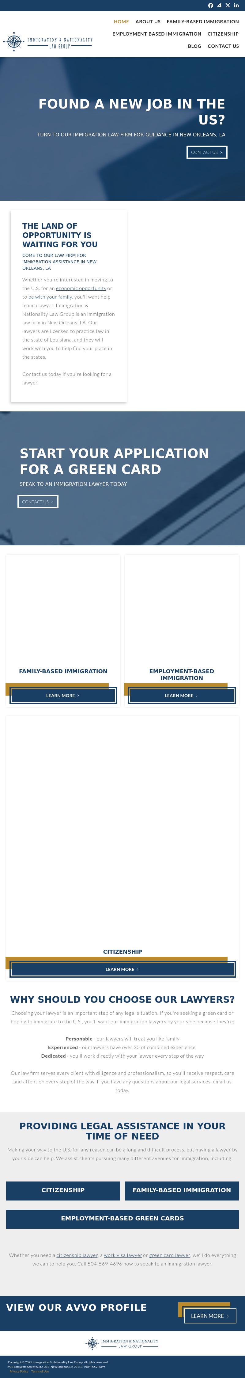 Immigration & Nationality Law Group - New Orleans LA Lawyers