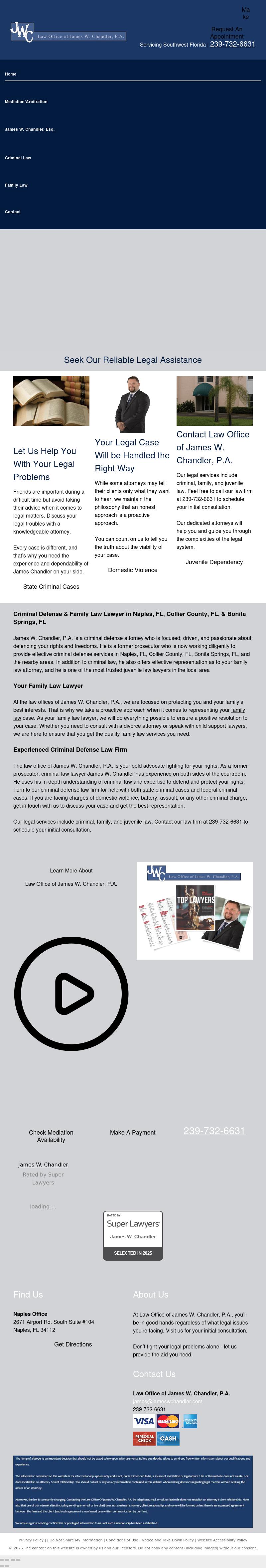 James W. Chandler Attorney at Law - Naples FL Lawyers
