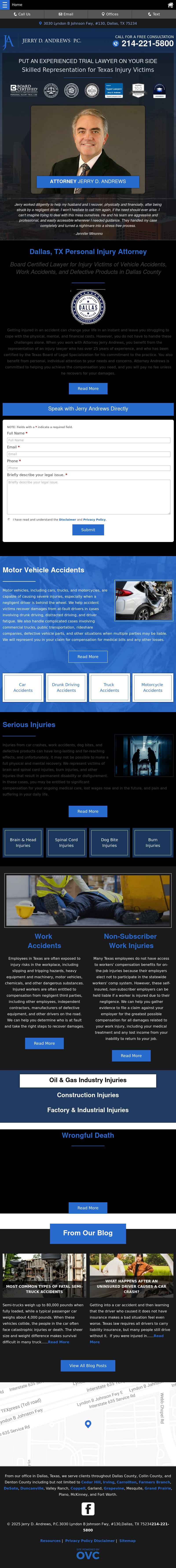 Jerry D. Andrews, P.C. - Dallas TX Lawyers