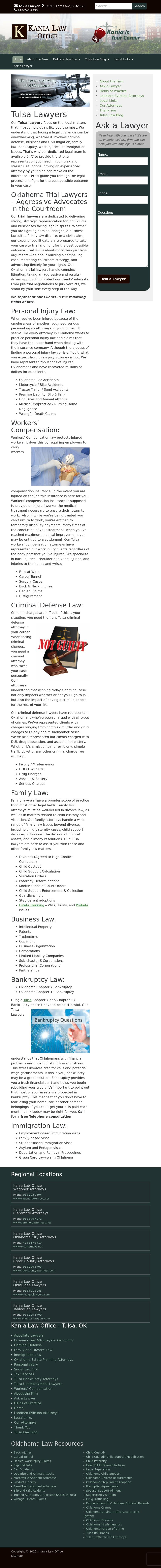 Kania Law Office: Tulsa Oklahoma Lawyers - Tulsa OK Lawyers