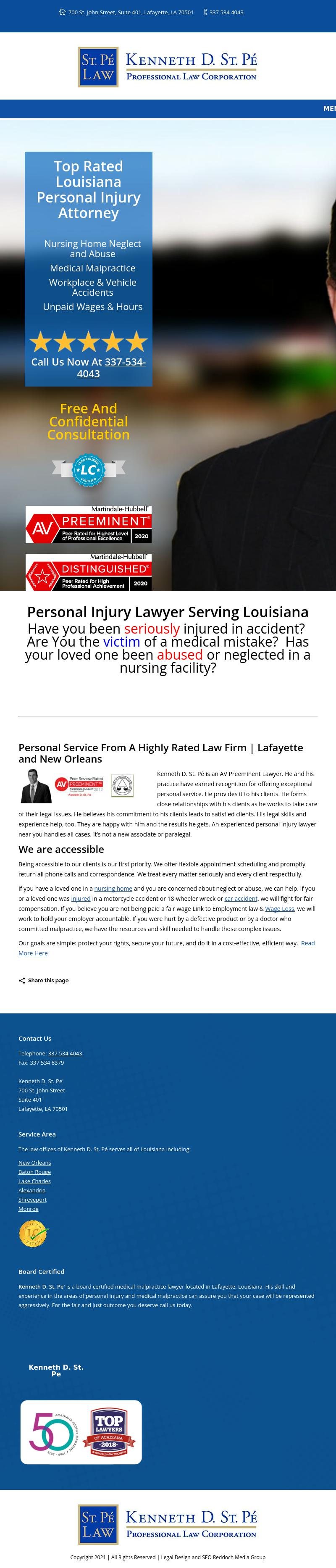 Kenneth D. St. Pe' - Lafayette LA Lawyers