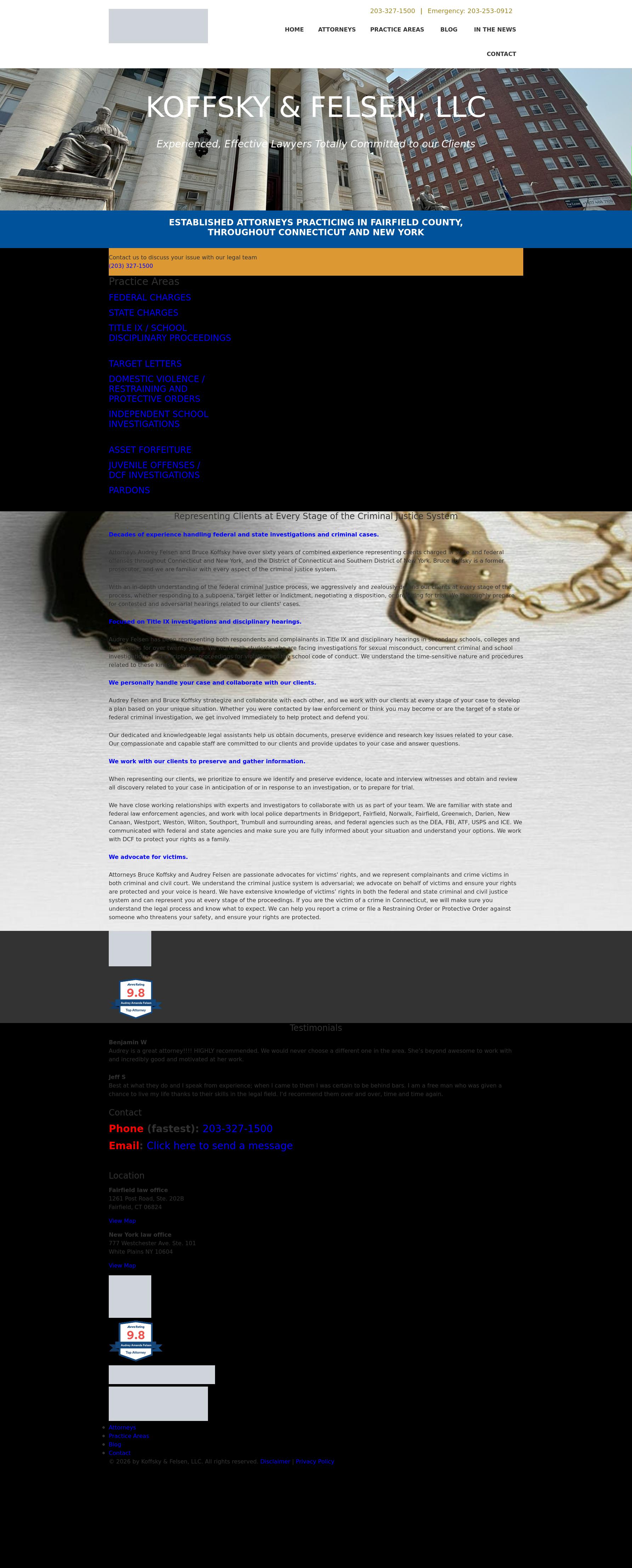 Koffsky & Felsen, LLC - Stamford CT Lawyers