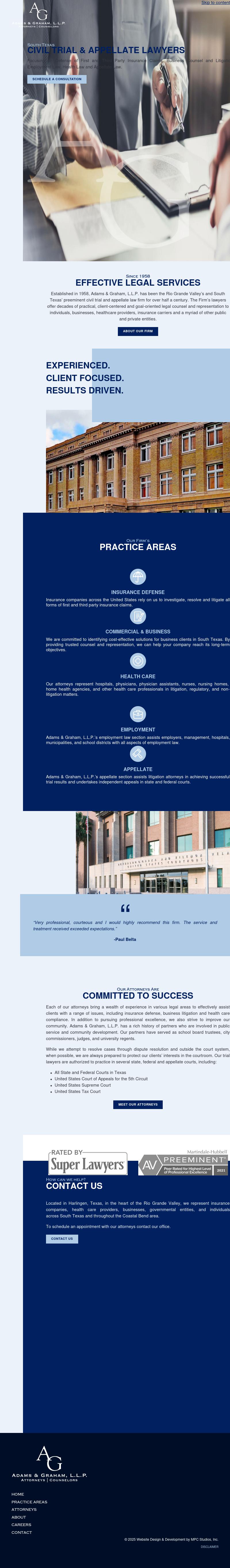 Law Office of Adams & Graham, L.L.P. - Harlingen TX Lawyers