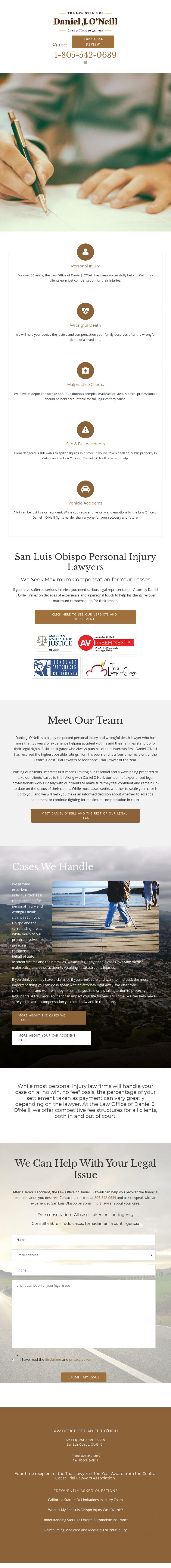Law Office of Daniel J. O'Neill - San Luis Obispo CA Lawyers