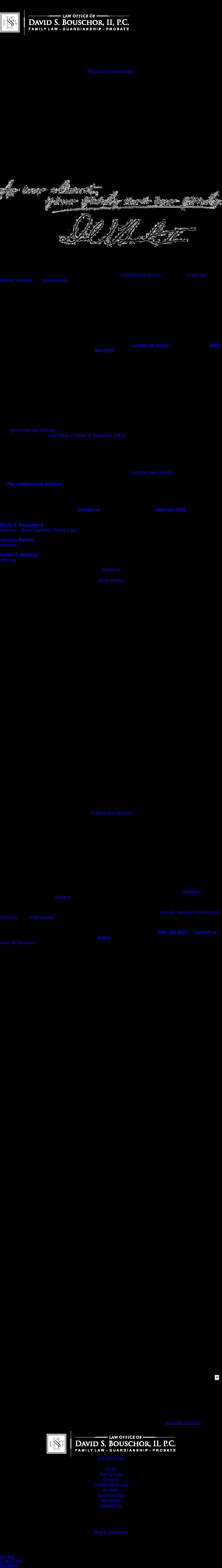 Law Office of David S. Bouschor, II, P.C. - Denton TX Lawyers