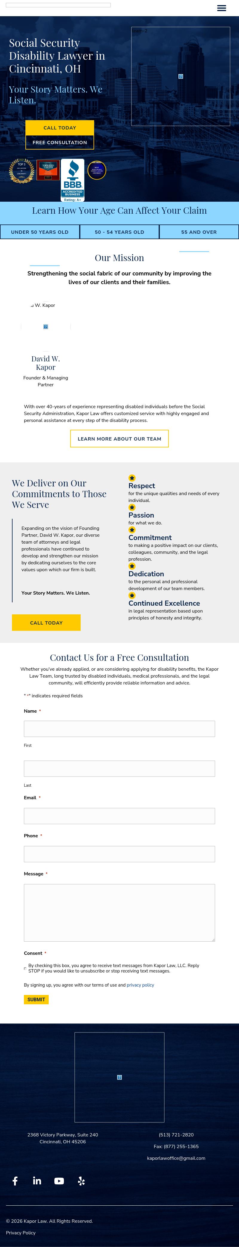 Law Office of David W. Kapor & Associates - Cincinnati OH Lawyers