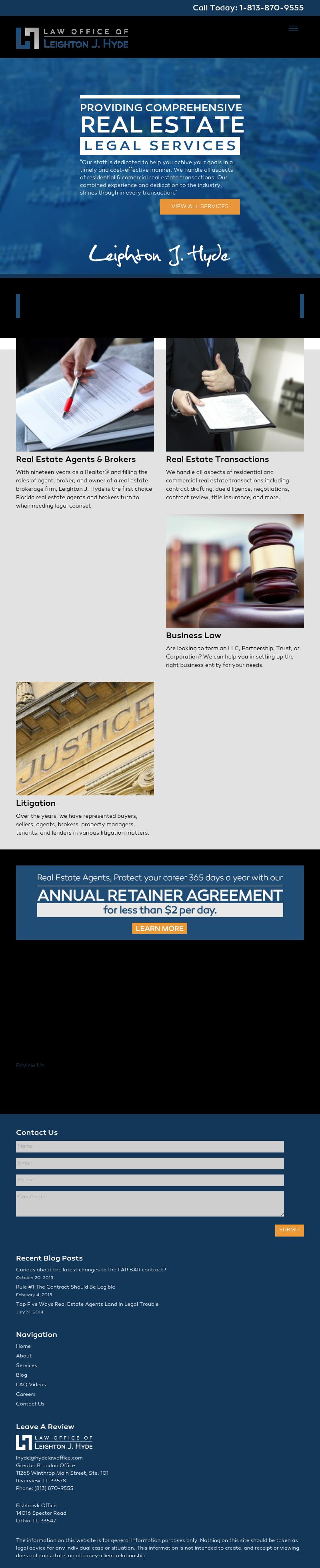 Law Office of Leighton J. Hyde - Riverview FL Lawyers