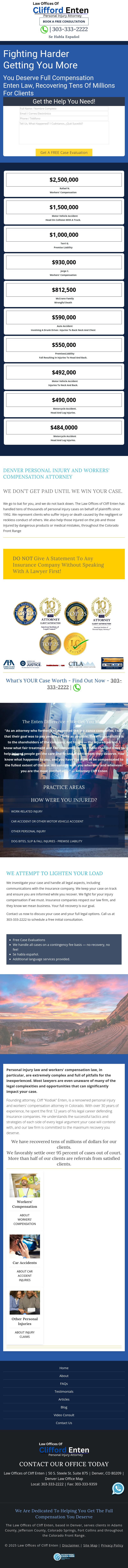 Law Offices of Cliff Enten - Denver CO Lawyers