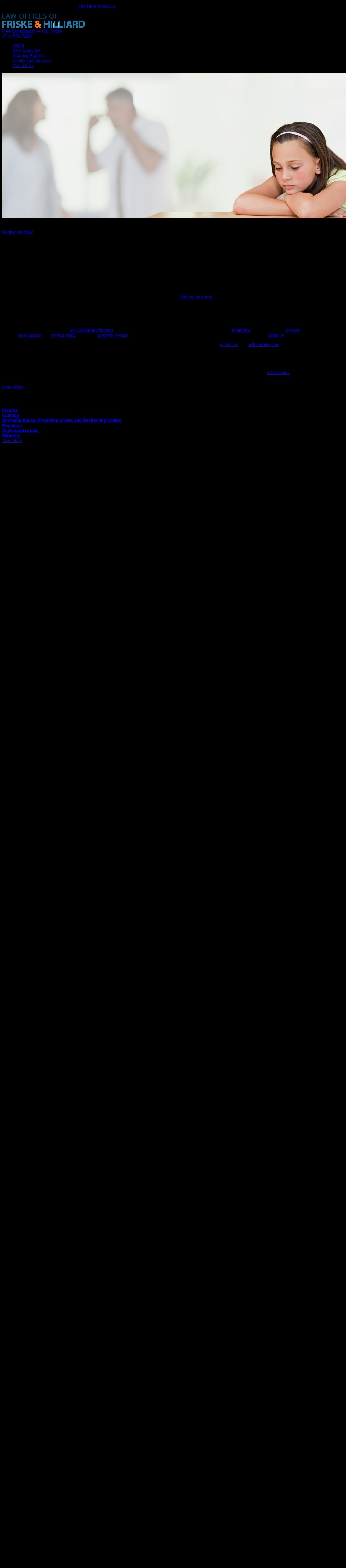 Law Offices of Friske & Hilliard - Santa Ana CA Lawyers