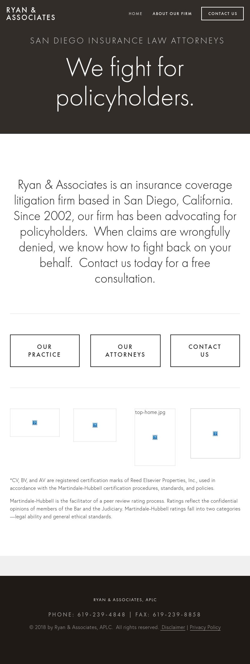 Law Offices of Greg J. Ryan - San Diego CA Lawyers