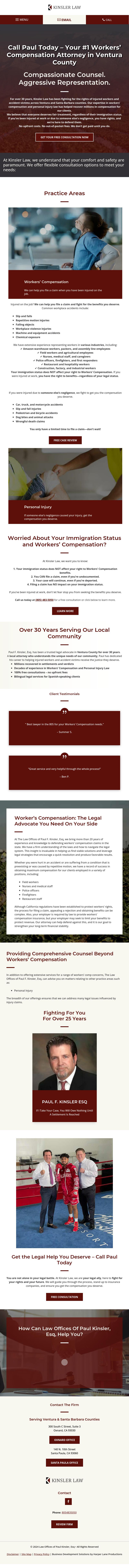 Law Offices of Paul F. Kinsler - Santa Maria CA Lawyers