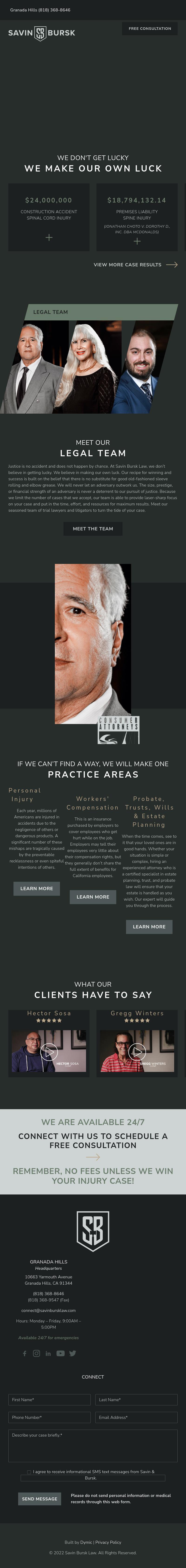 Law Offices of Savin & Bursk - Granada Hills CA Lawyers