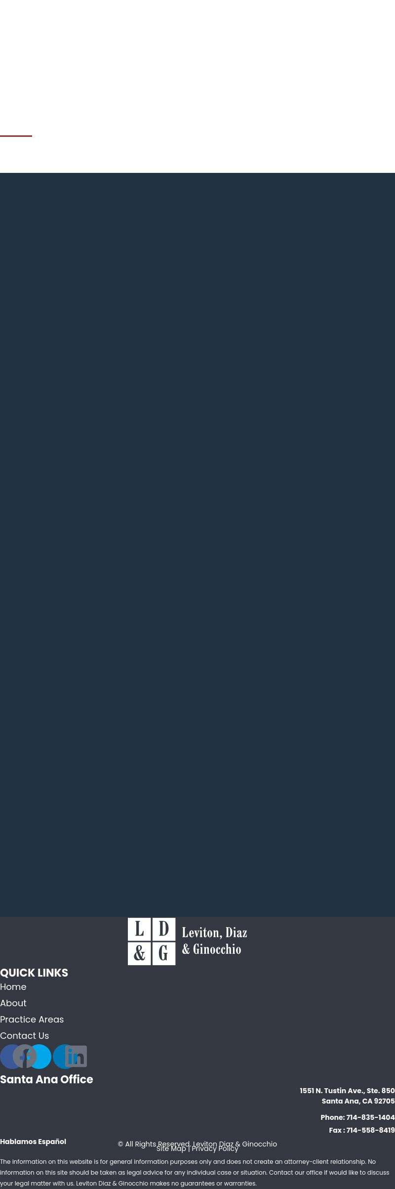 Leviton Diaz & Ginocchio, Inc - Santa Ana CA Lawyers