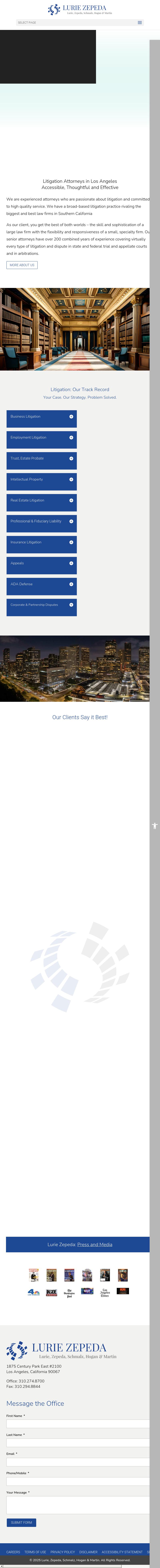 Lurie, Zepeda, Schmalz, Hogan & Martin, A Professional Corporation - Beverly Hills CA Lawyers