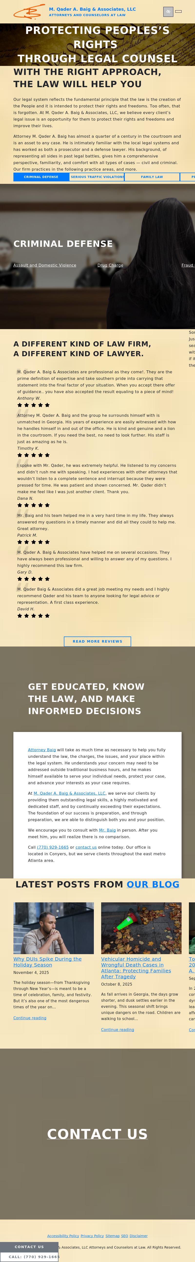 M. Qader A. Baig & Associates, LLC - Conyers GA Lawyers