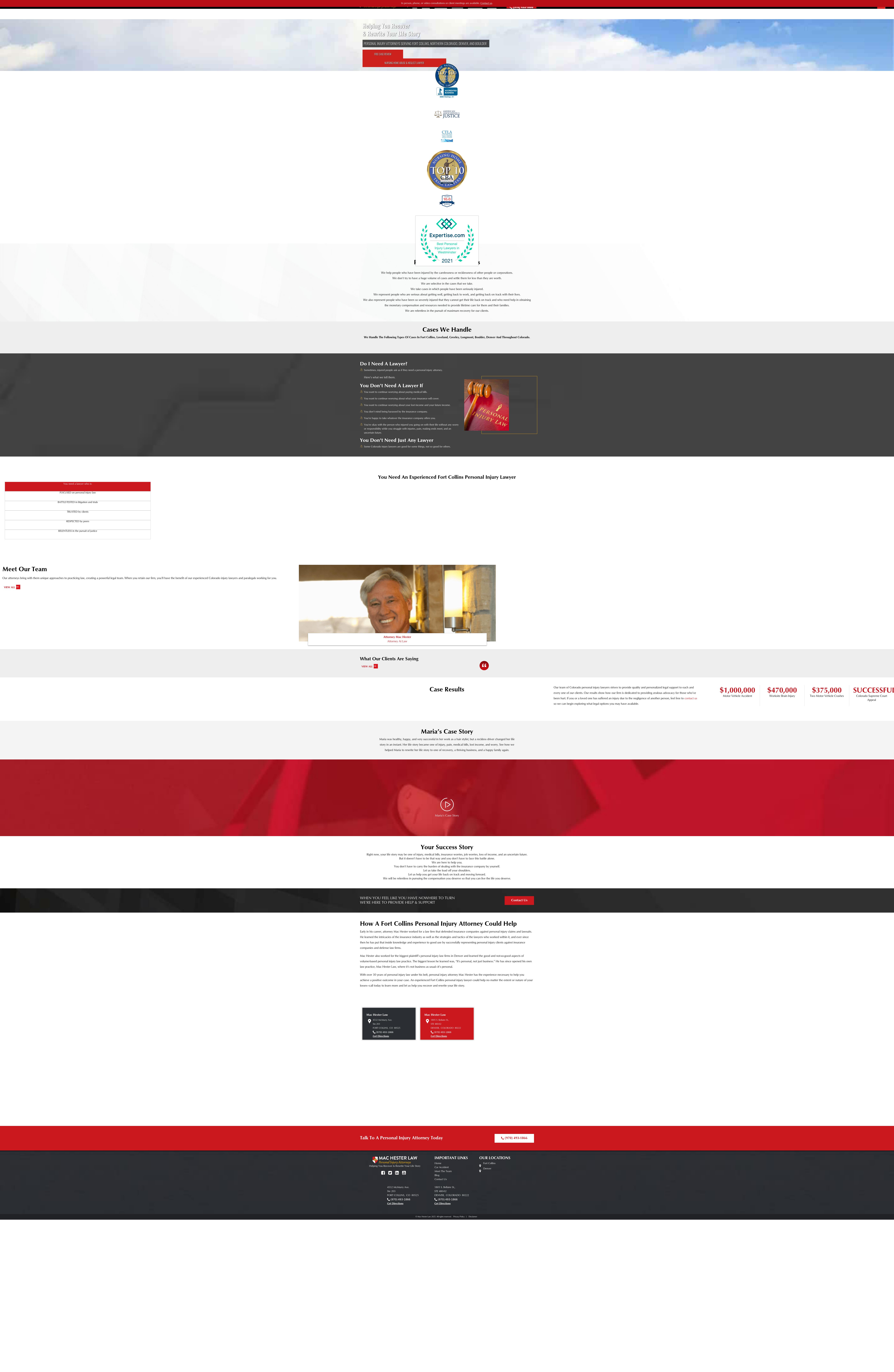 Mac Hester Law - Fort Collins CO Lawyers