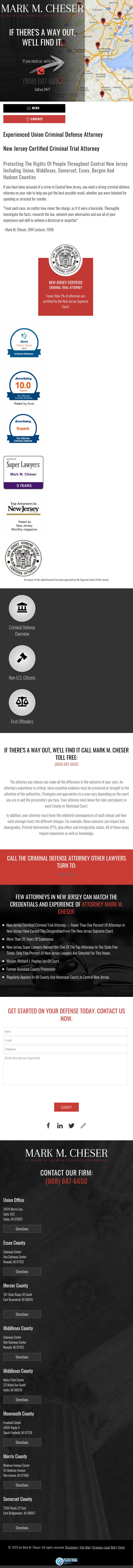 Mark M. Cheser, Esquire, Counselor at Law - East Brunswick NJ Lawyers