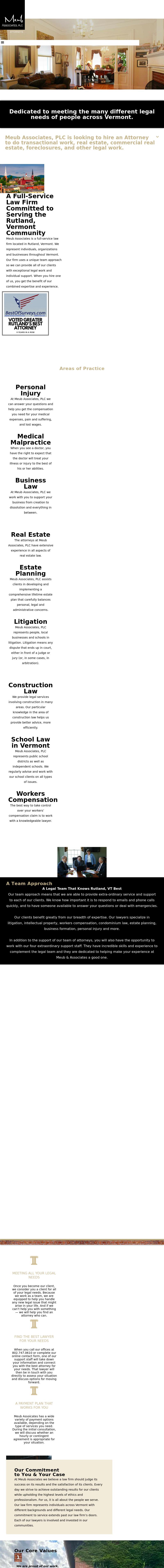 Meub Gallivan & Larson, Attorneys, P.C. - Rutland VT Lawyers