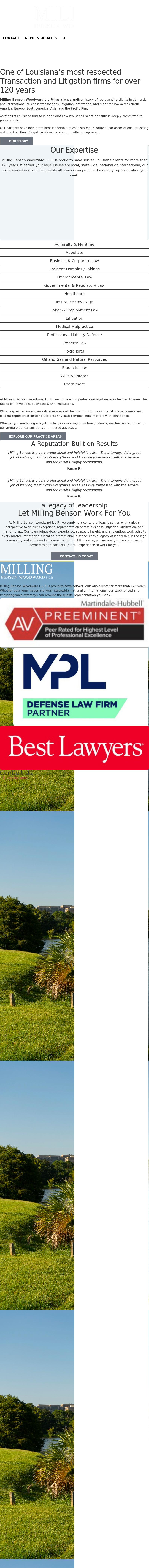 Milling Benson Woodward L.L.P. - Baton Rouge LA Lawyers