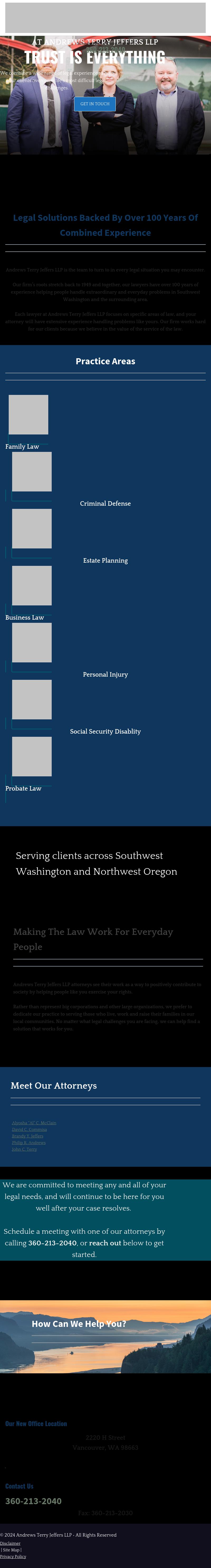 Morse Bratt Andrews & Foster PLLC - Vancouver WA Lawyers
