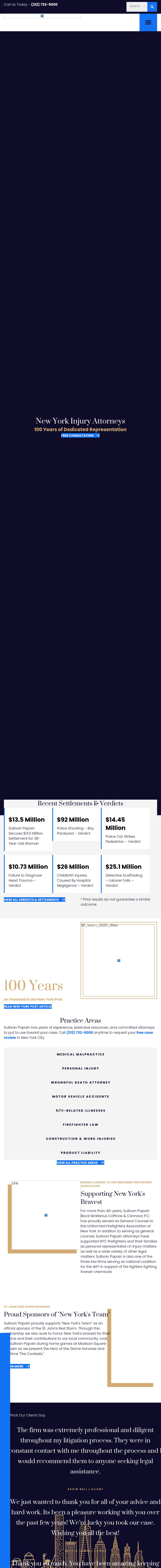 Sullivan Papain Block McGrath & Cannavo P.C. - New York NY Lawyers