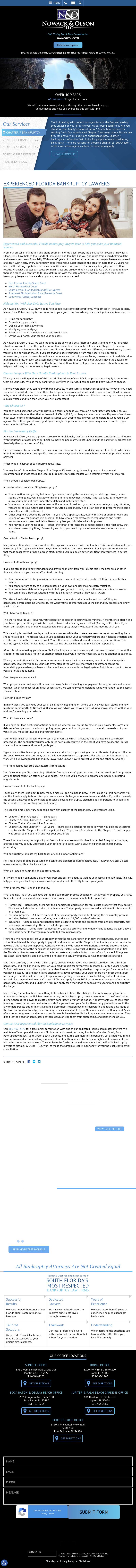 Nowack & Olson, PLLC - Boca Raton FL Lawyers