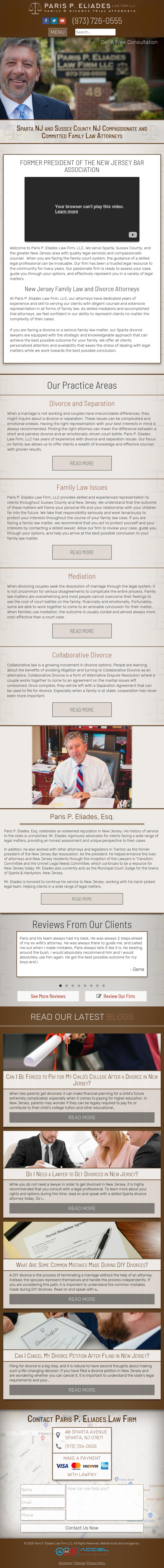 Paris P. Eliades Law Firm LLC - Sparta NJ Lawyers