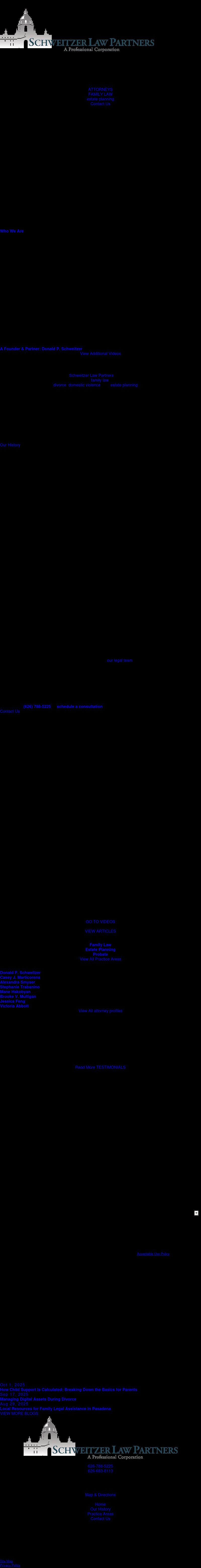 Schweitzer Law Partners - Pasadena CA Lawyers