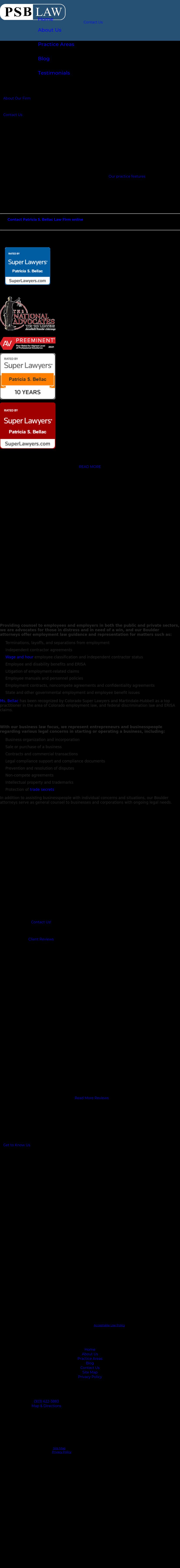 Patricia S. Bellac Law Firm, LLC - Boulder CO Lawyers