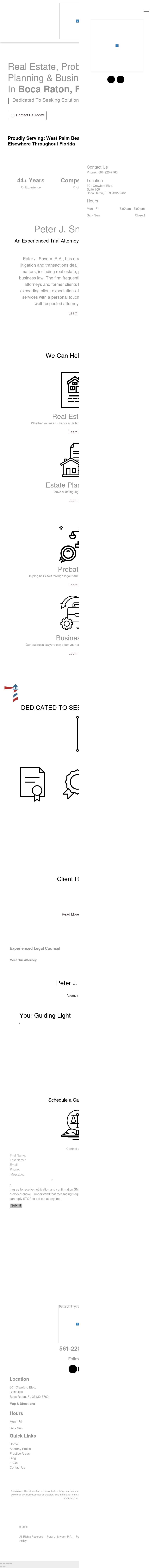 Peter J. Snyder - Boca Raton FL Lawyers