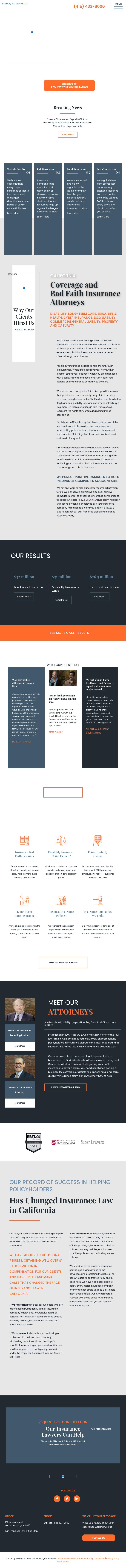 Pillsbury & Coleman, LLP - San Francisco CA Lawyers