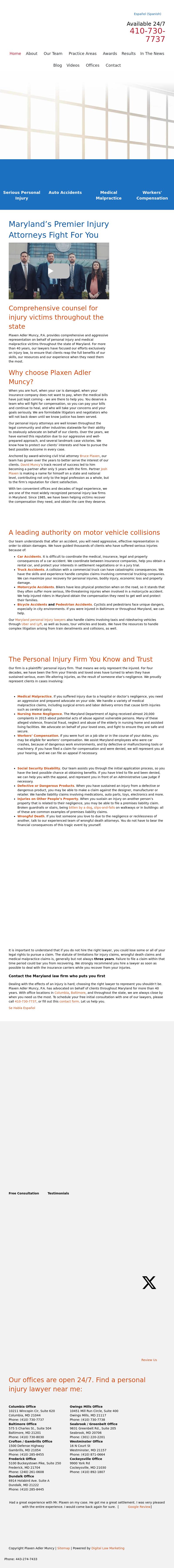 Plaxen & Adler PA - Silver Spring MD Lawyers