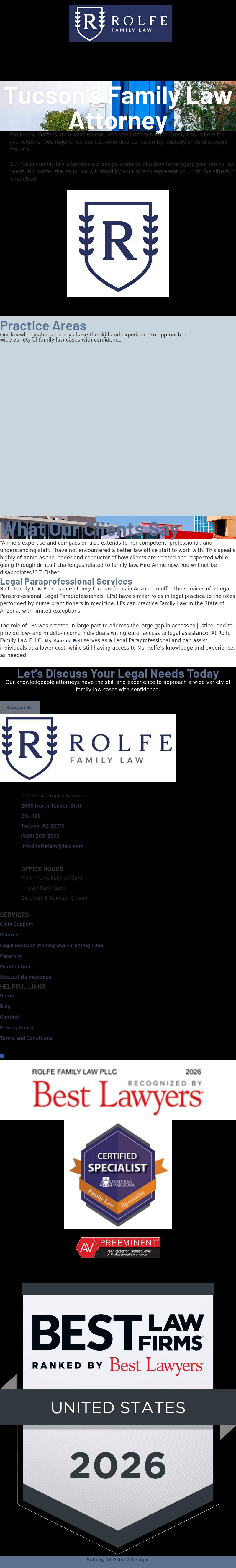 Rolfe Hinderaker, PLLC - Tucson AZ Lawyers