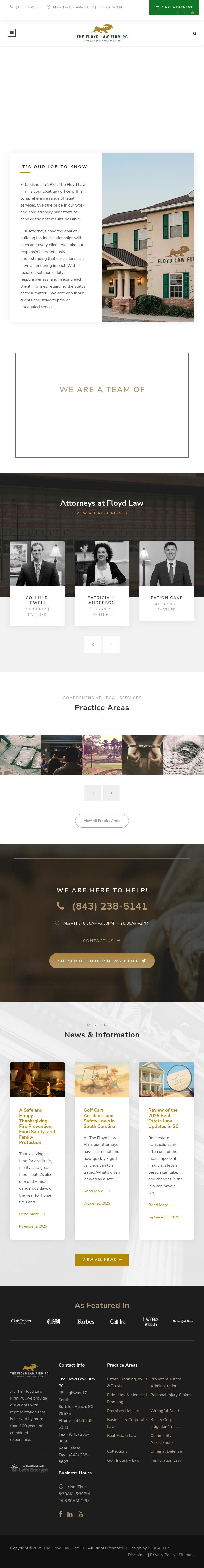 The Floyd Law Firm PC - Surfside Beach SC Lawyers