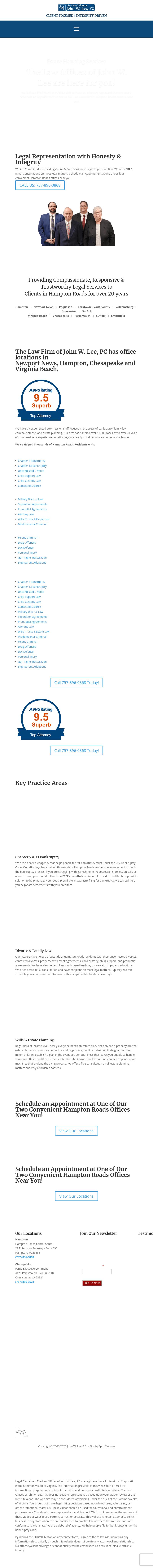 The Law Firm of John W. Lee, P.C. - Hampton VA Lawyers