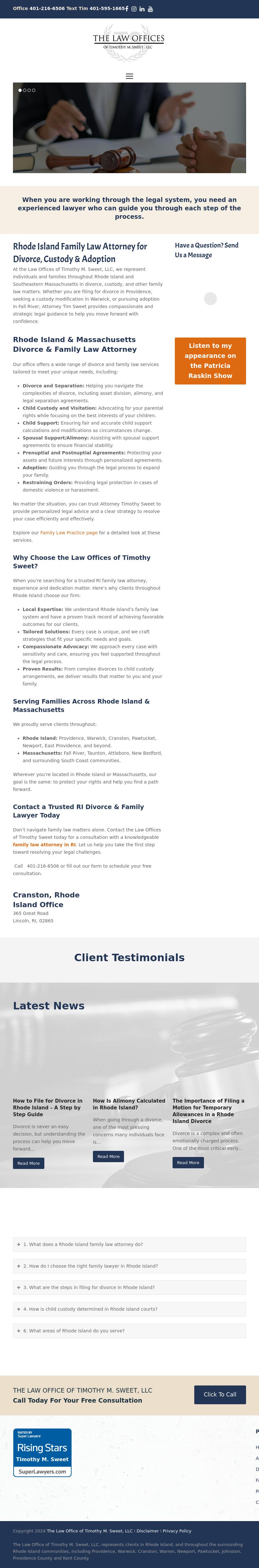 The Law Office of Timothy M. Sweet, LLC - Providence RI Lawyers