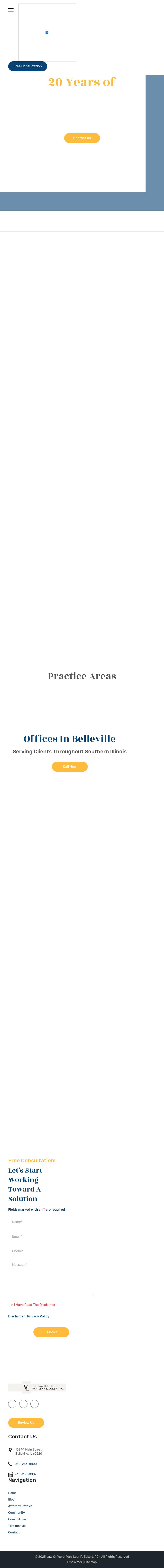 The Law Office of Van-Lear P. Eckert, PC - Belleville IL Lawyers