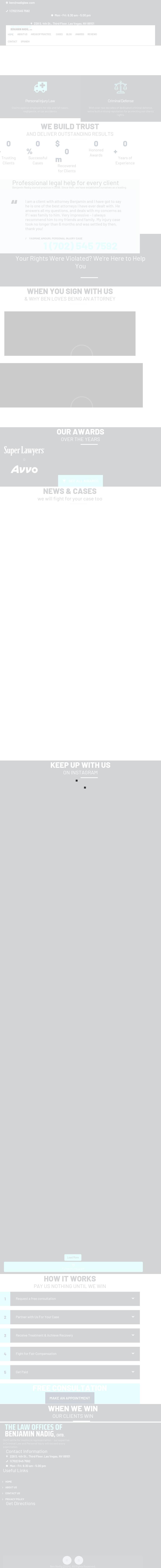 The Law Offices of Benjamin Nadig, Chtd. - Las Vegas NV Lawyers