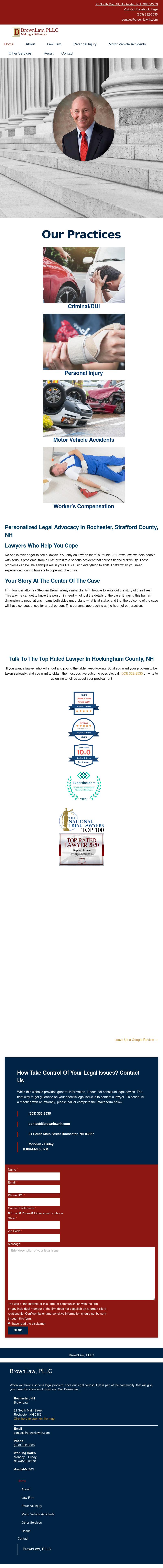 The Law Offices of Stephen C. Brown & Associates - Rochester NH Lawyers
