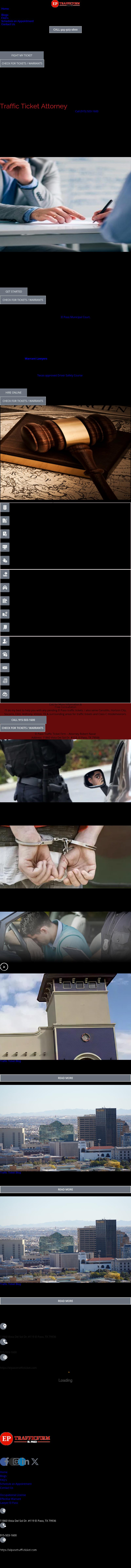 El Paso Traffic Ticket Firm - Attorney Robert Navar - El Paso Texas, USA Lawyers