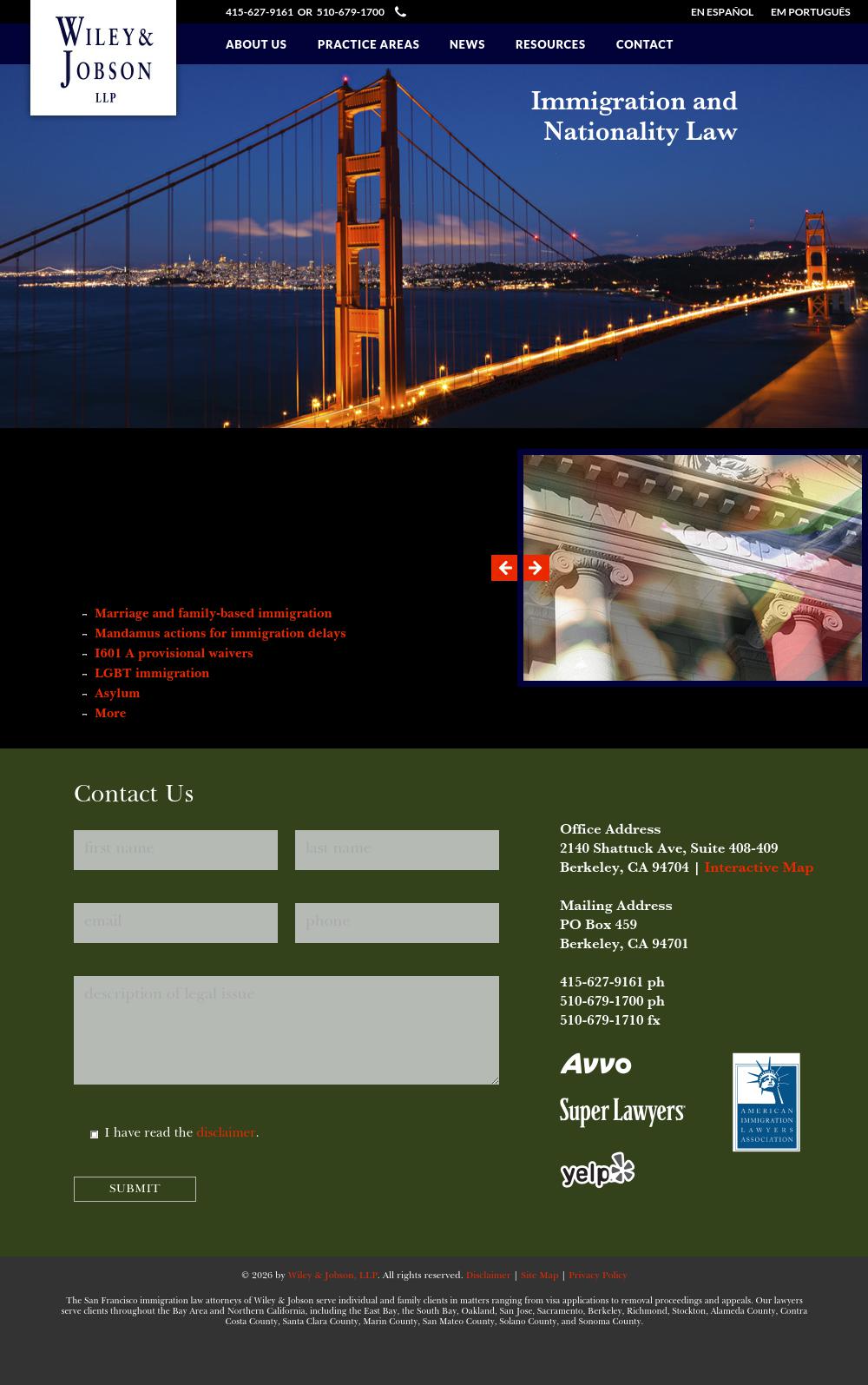 Wiley & Jobson, a Professional Corporation - San Francisco CA Lawyers