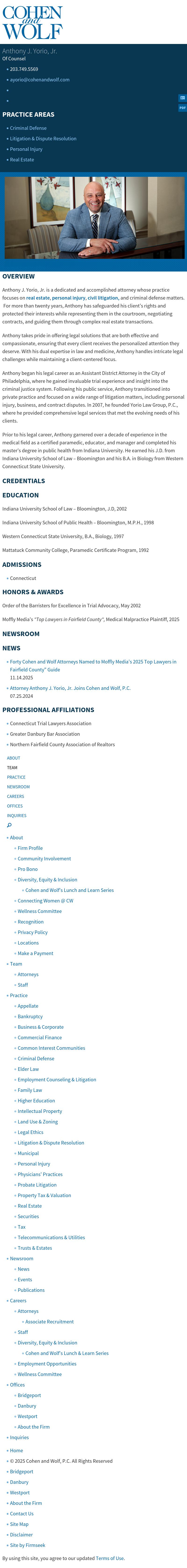 Yorio Law Group, P.C. - Danbury CT Lawyers