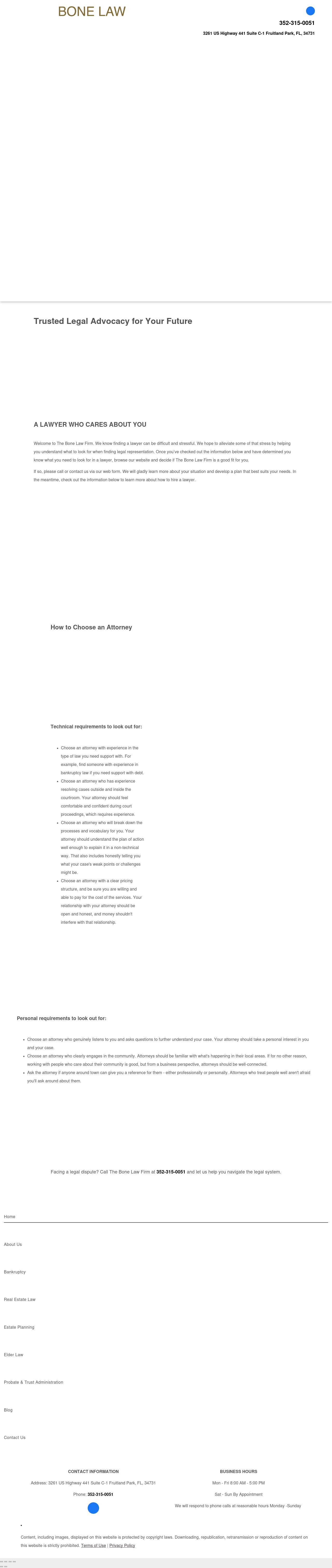 The Bone Law Firm - Leesburg FL Lawyers