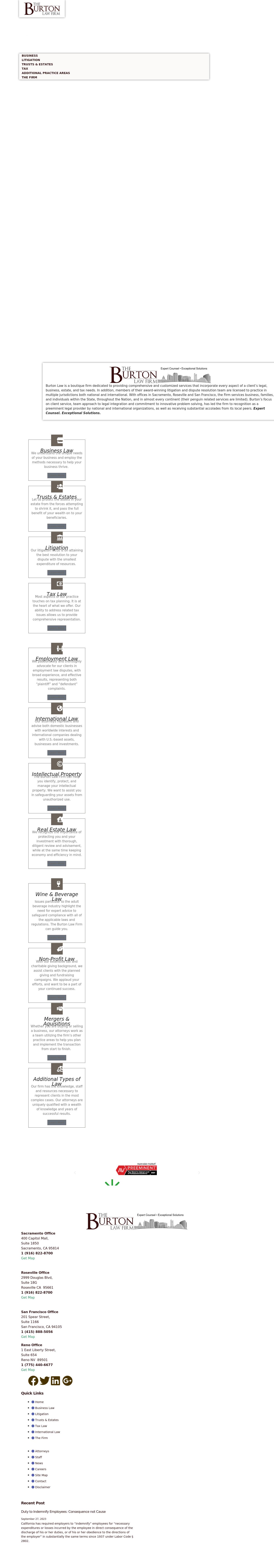 The Burton Law Firm - Roseville CA Lawyers