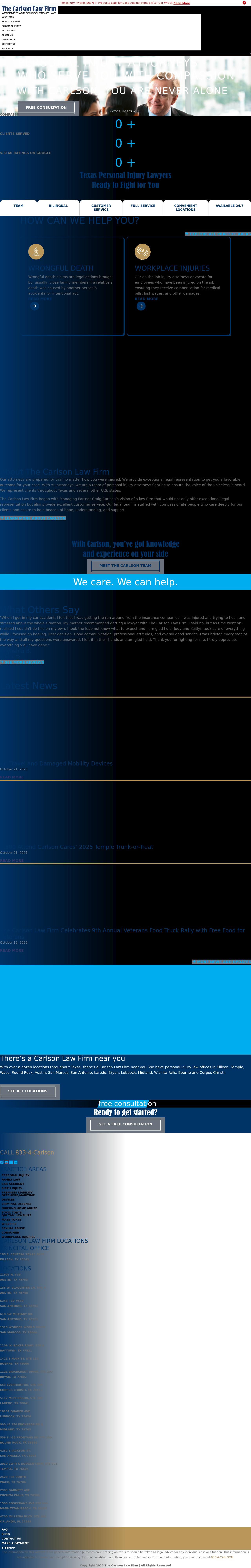 The Carlson Law Firm - Bryan TX Lawyers