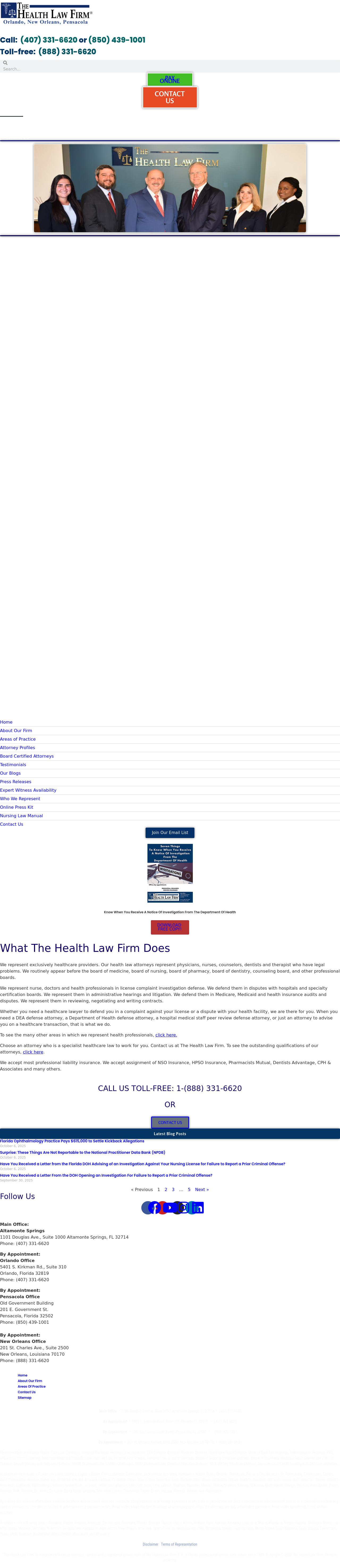 The Health Law Firm - Orlando FL Lawyers