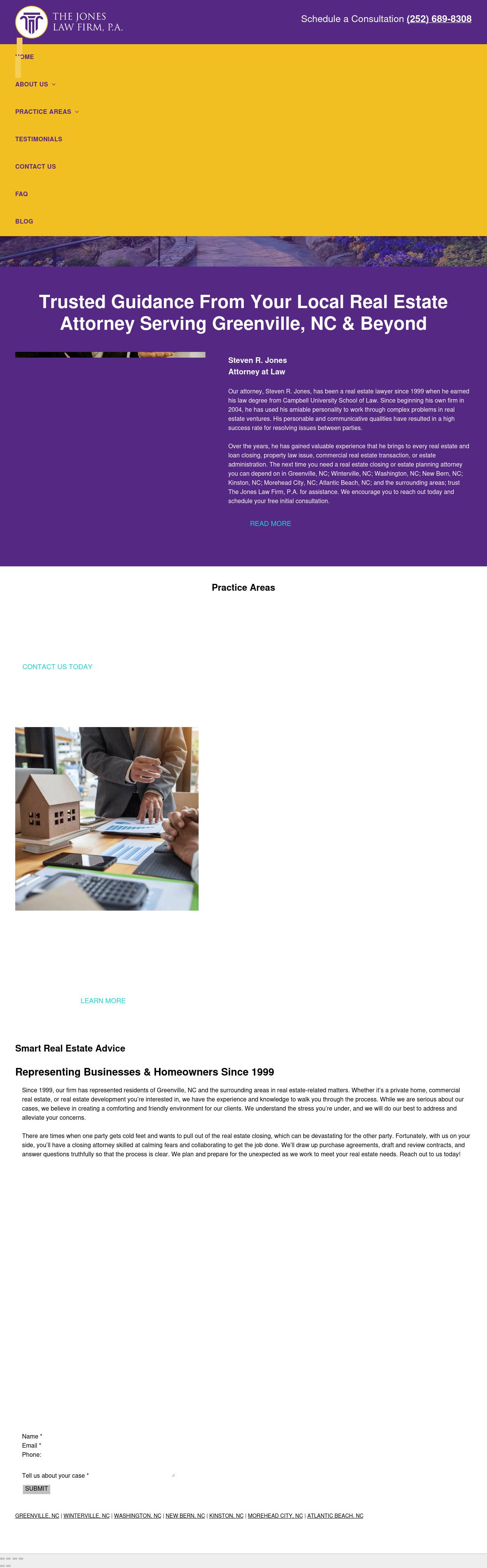 The Jones Law Firm, P.A. - Greenville NC Lawyers